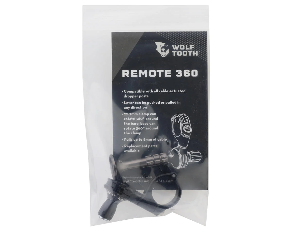 Wolf Tooth Components ReMote 360 Dropper Post Lever (Black) (22.2mm Clamp) - view 3